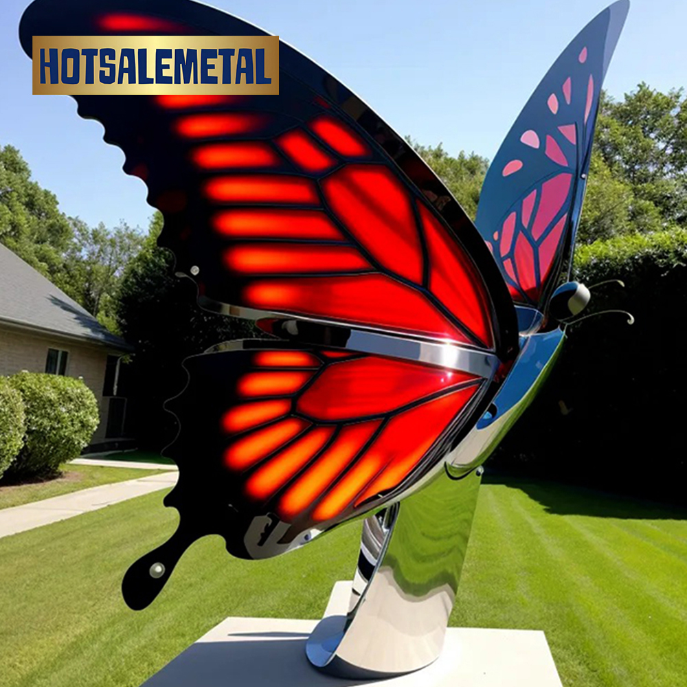 Stainless steel art decorative sculpture design