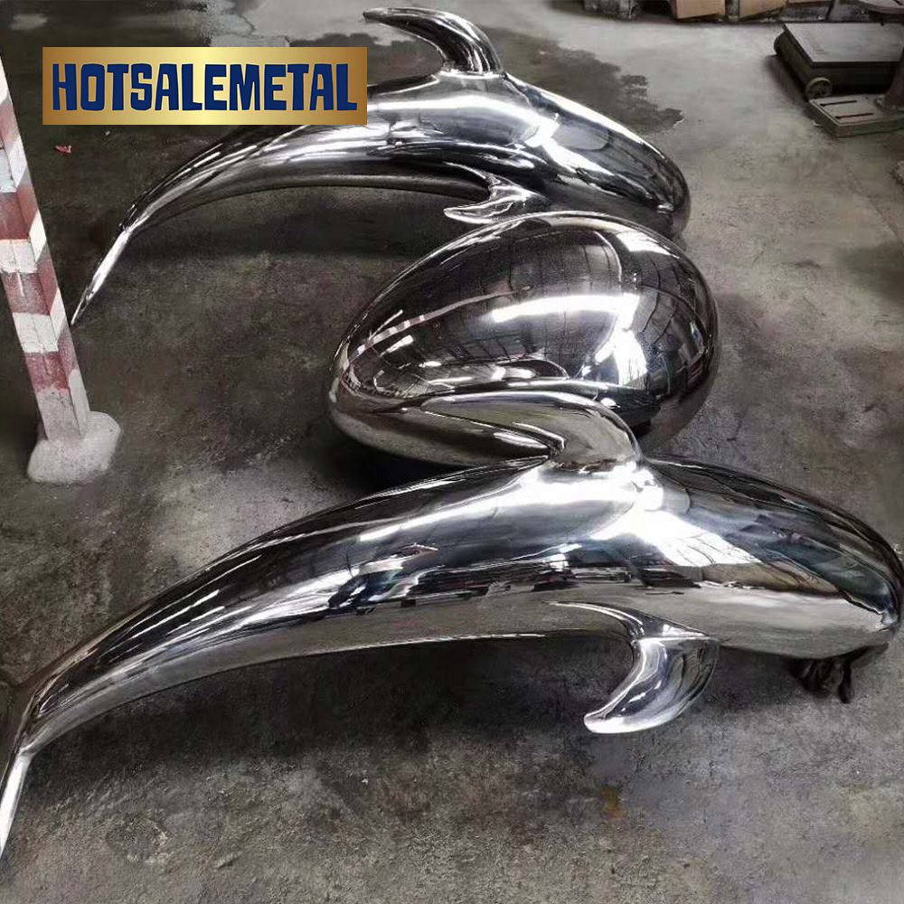 Modern abstract stainless steel sculpture customization