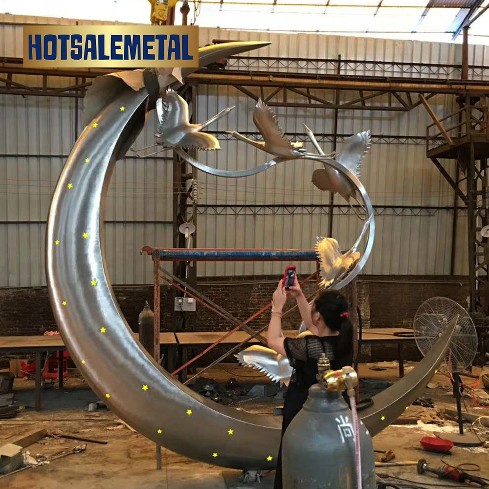 Stainless steel art decorative sculpture