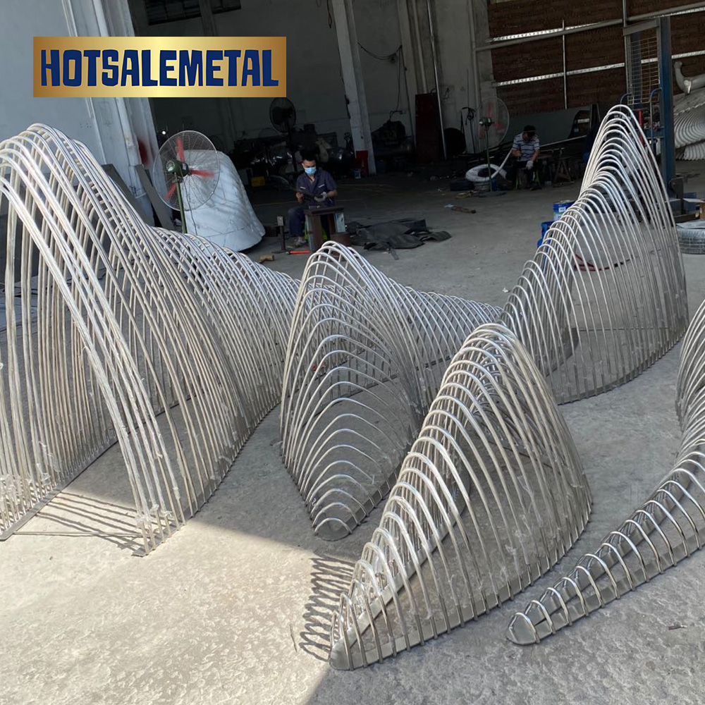 Stainless steel art decorative sculpture