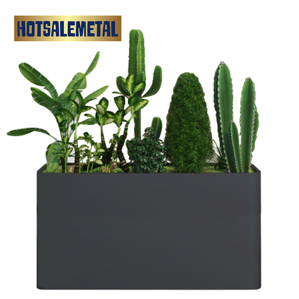 Rooftop Greening Experts! Lightweight stainless steel flower boxes, safe and stress-free