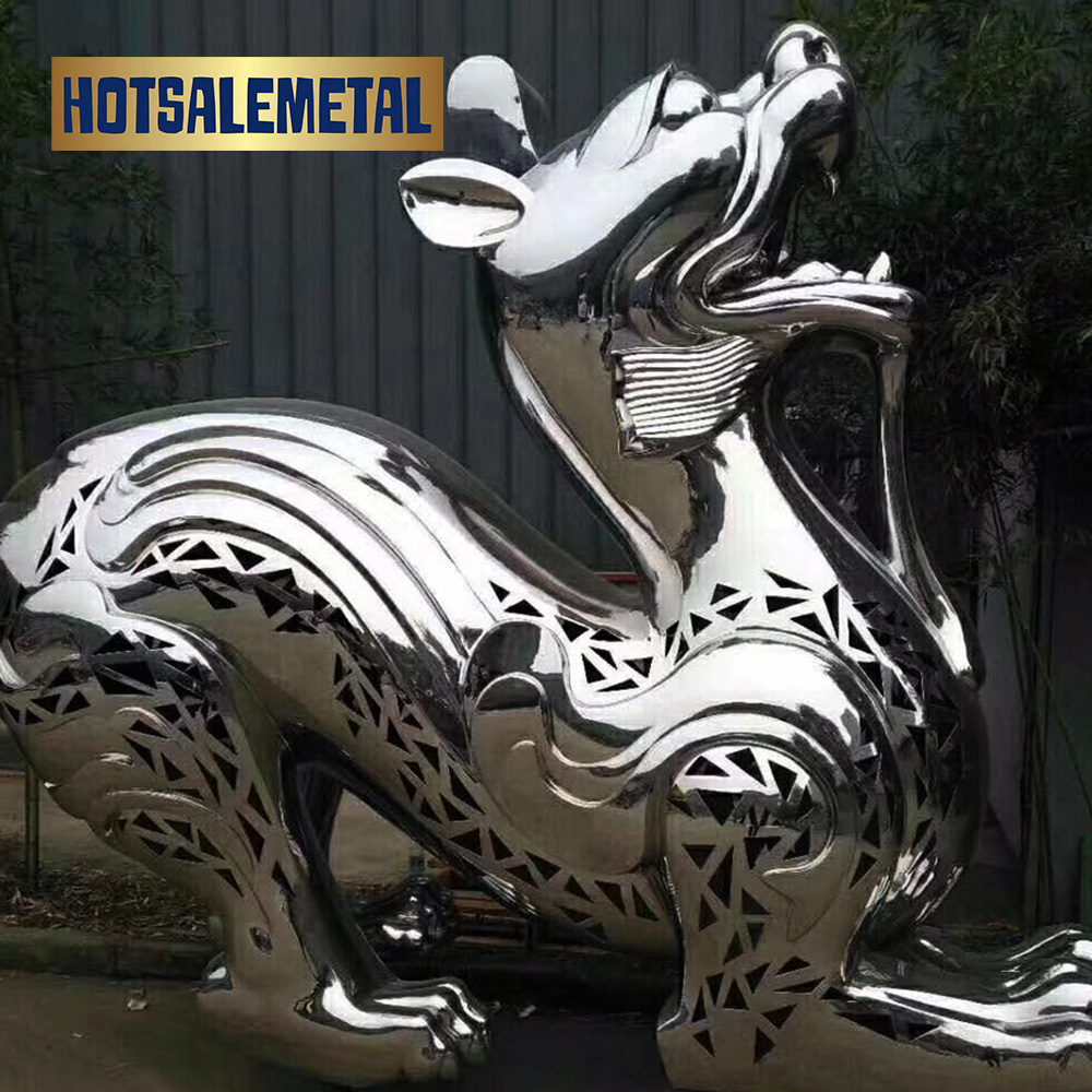 Modern abstract stainless steel sculpture customization