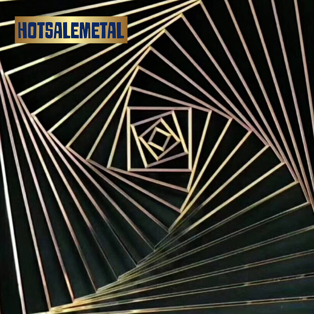 Customized curved stainless steel partition screen