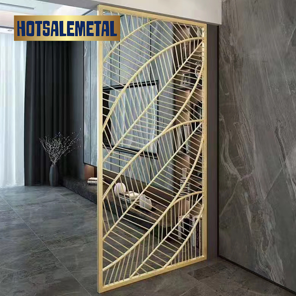 Restaurant stainless steel screen: private partition, retaining privacy in the bustle