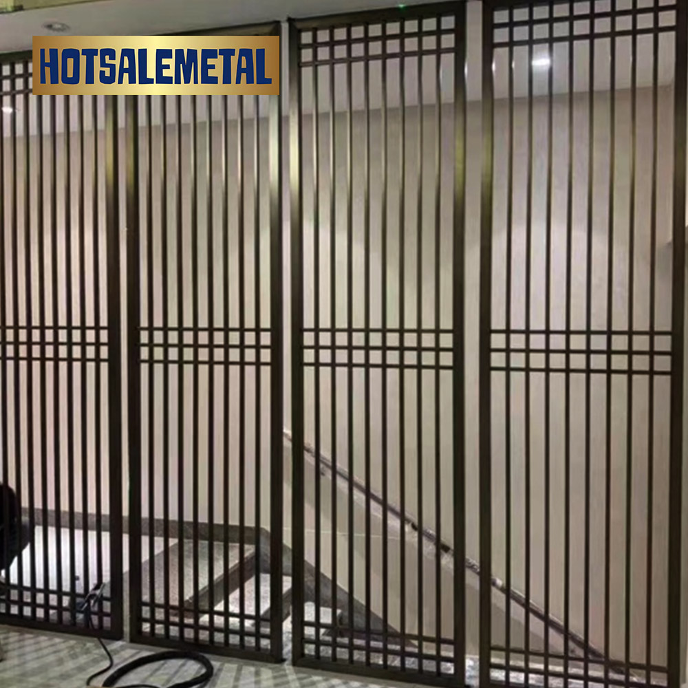 Customized curved stainless steel partition screen