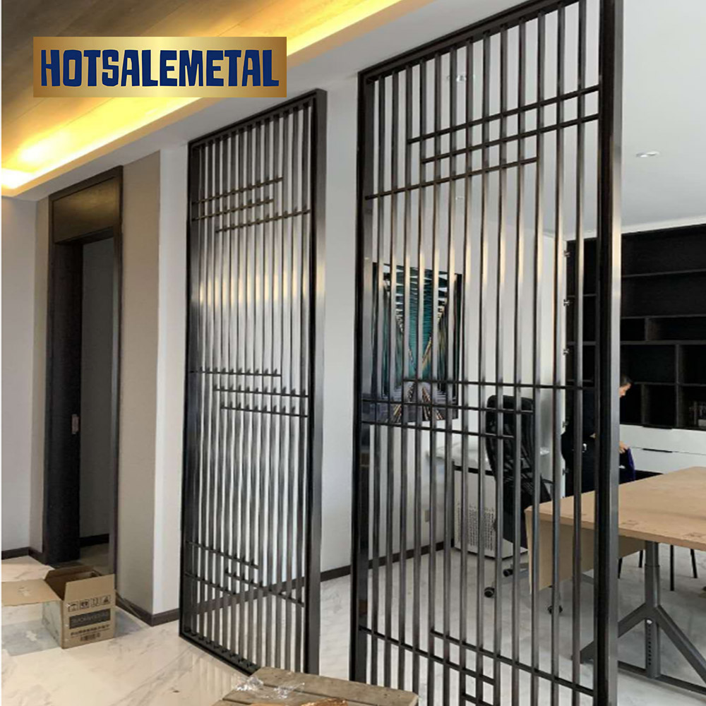 Customized curved stainless steel partition screen
