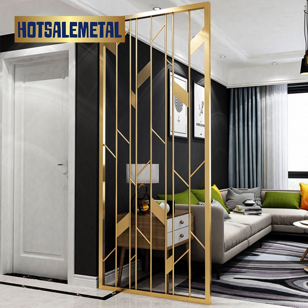 Modern minimalist stainless steel partition screen designs